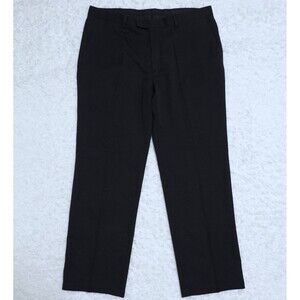 Kenneth Cole Reaction Black Men's Straight Leg Dress Pants Size 40 x 32